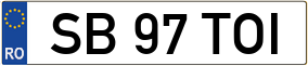 Truck License Plate